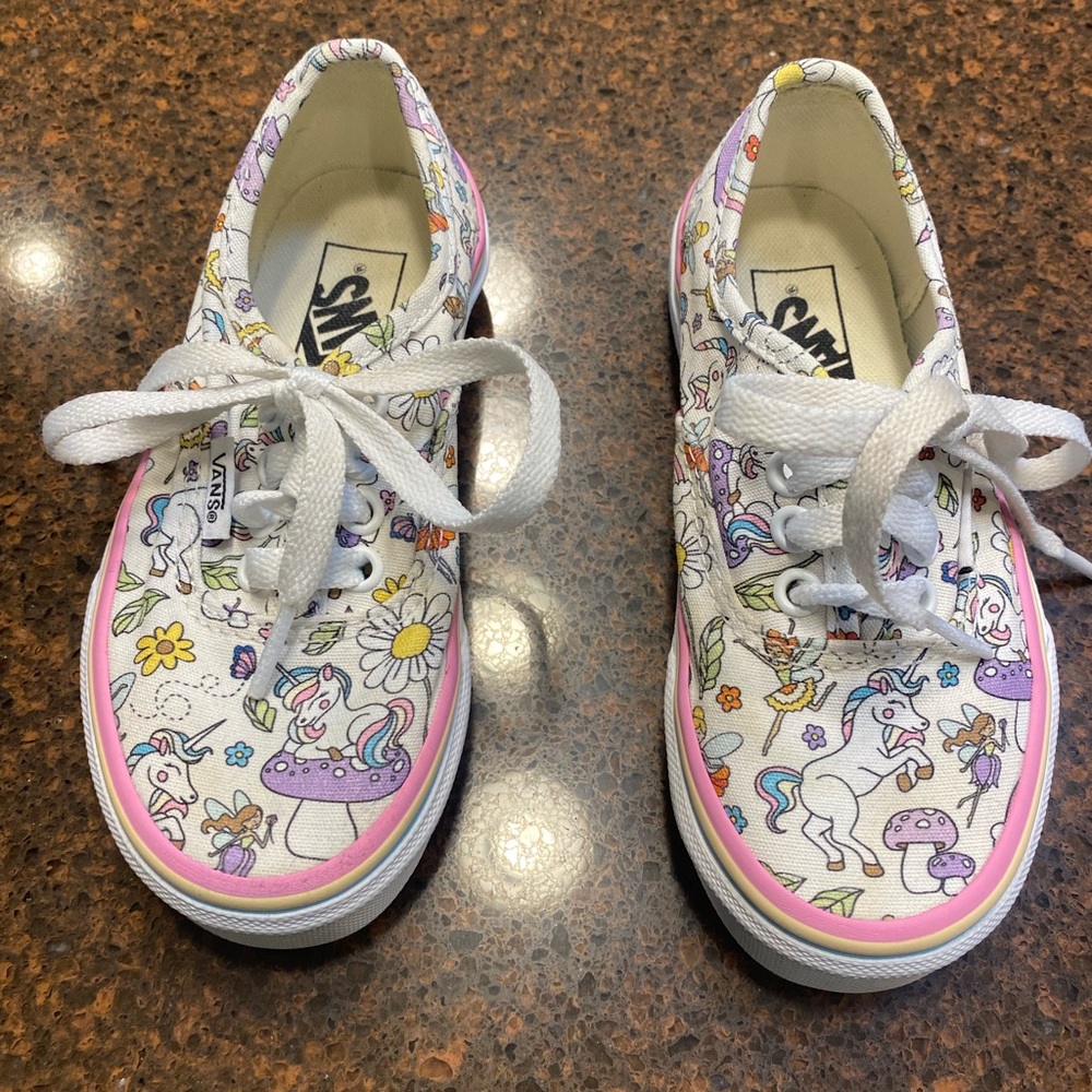 VANS!! Youth  ( little kid) size 11. UNICORNS!